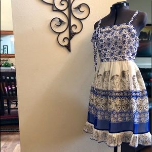 Anna Sui for Anthropologie Purple Elephant Dress